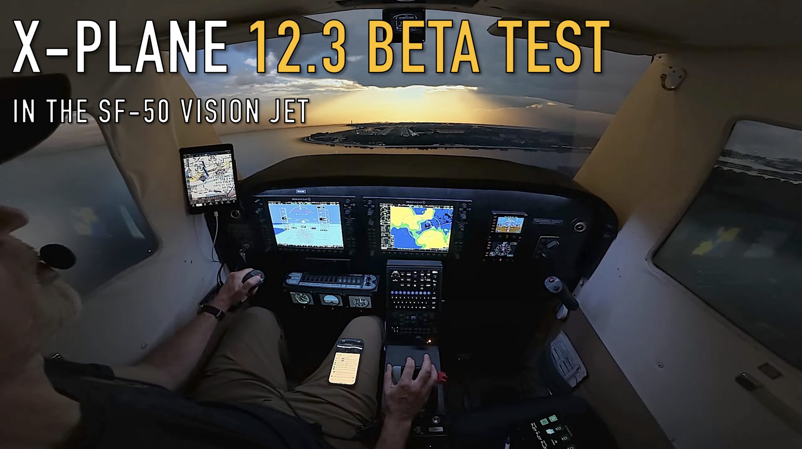 X-Plane 12.3 Beta: Vision Jet Keys Run